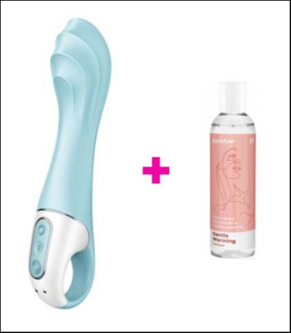 SATISFYER AIR PUMP VIBRATOR 5+ + LUBRIKANT SATISFYER