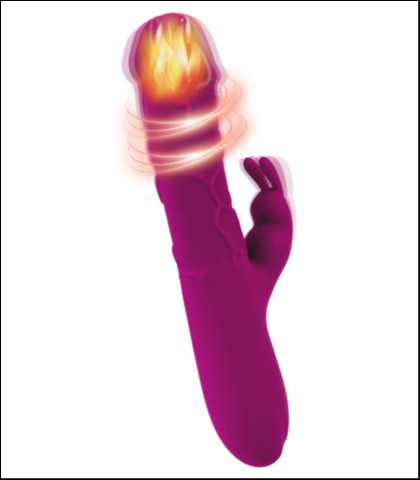 Vibrator sa zagrevanjem helios pink