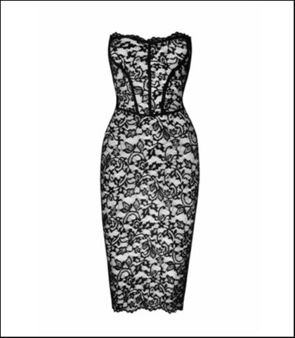 Cipkasta haljina sa pertlama na ledjima