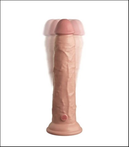 Kvalitetni silikonski vibro dildo 23cm 2density
