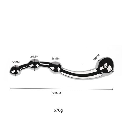 Dildo od nerdjajuceg celika multi stim pleasure wand