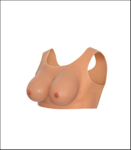 Vestacke grudi wearable breasts top with d cup